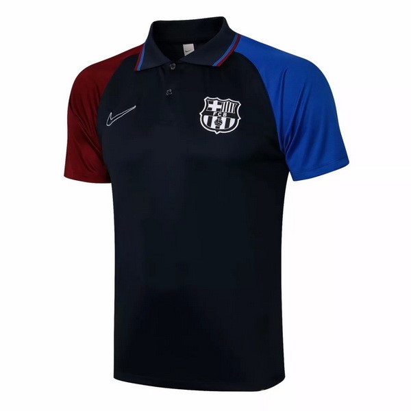 Polo Barcelona 2021-2022 Negro Rojo Azul